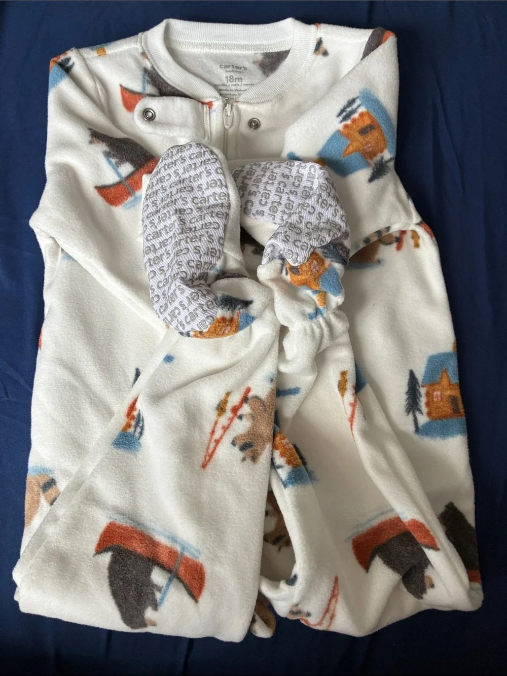 Carters white fleece
